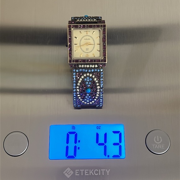 Jules Jurgensen Brass Tone Ladies Rhinestone Jeweled Bracelet Watch NEW BATTERY - Picture 17 of 17